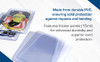 BCW Standard Card Topload Holder - 20 Pt. 25 Ct. thicker-panel protection information graphic, detail view