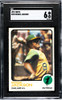 1973 Topps Reggie Jackson #255 Oakland Athletics HOF SGC 6 front of card