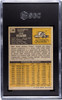 1971 Topps Bart Starr #200 Green Bay Packers HOF SGC 6 back of card