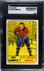 1967-68 Topps Yvan Cournoyer #70 Montreal Canadiens HOF SGC Authentic front of card