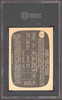 1966-67 Topps Gump Worsley #2 Montreal Canadiens HOF SGC 5.5 back of card