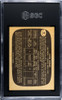 1966-67 Topps John Bower #12 Toronto Maple Leafs HOF SGC 7 back of card