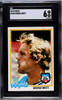 1978 Topps George Brett #100 Kansas City Royals HOF SGC 6 front of card