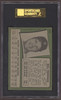 1971 Topps Bill Freehan #575 Detroit Tigers SGC 5.5 back of card