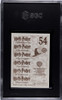 2001 Panini Harry Potter Hagrid #54 Philosopher's Stone Sparkle SGC 8 back of card