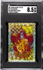 2001 Panini Harry Potter Gryffindor #97 Philosopher's Stone Sparkle SGC 8.5 front of card