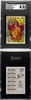 2001 Panini Harry Potter Gryffindor #97 Philosopher's Stone Sparkle SGC 8.5 front and back of card