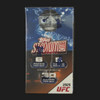 2025 Topps Stadium Club UFC Blaster Box five-pack box panel, detail view