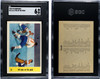 1958-59 Parkhurst All Eyes On The Puck #21 Montreal Canadiens SGC 6 front and back of card
