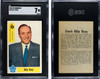 1958-59 Parkhurst Billy Reay #25 Toronto Maple Leafs SGC 7 front and back of card