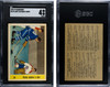 1958-59 Parkhurst Plante catches a shot #26 Montreal Canadiens HOF SGC 4 front and back of card