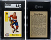 1958-59 Parkhurst Marcel Bonin #32 Montreal Canadiens SGC 5.5 front and back of card