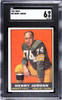 1961 Topps Henry Jordan #45 Green Bay Packers HOF SGC 6 front of card