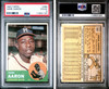 1963 Topps Hank Aaron #390 Milwaukee Braves HOF PSA 4 front and back of card