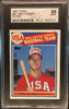1985 Topps Mark McGwire #401 USA Baseball Team RC SGC 8 front of card