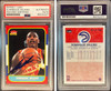 1986 Fleer Dominique Wilkins #121 Reprint Card, PSA/DNA Certified Auto Atlanta Hawks HOF In Person Autograph PSA Authentic Auto front and back of card