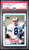 1989 Topps Traded Troy Aikman #70T Dallas Cowboys HOF RC PSA 9 front of card