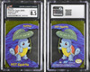 2000 Topps Pokemon Squirtle #07 Series 2 Clear Card CGC 8.5 front and back of card