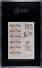 2001 Panini Harry Potter Harry Potter #193 Sticker, Gold Foil SGC 8 back of card