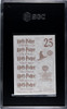 2001 Panini Harry Potter Hedwig #25 Philosopher's Stone Sticker SGC 9 back of card