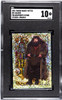 2001 Panini Harry Potter Hagrid #54 Philosopher's Stone Sticker, Sparkle SGC 10 front of card