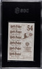 2001 Panini Harry Potter Hagrid #54 Philosopher's Stone Sticker, Sparkle SGC 10 back of card