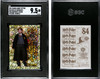 2001 Panini Harry Potter Ron at Hogwarts #84 Philosopher's Stone Sticker, Sparkle SGC 9.5 front and back of card