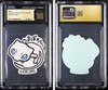 2018 Pokemon Stickers Part 1 Mew B-Side Label CGC Perfect 10 front and back of card