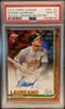 2019 Topps Chrome Ramon Laureano #RA-RL Rookie Autographs Orange Wave Refractor /25 Oakland Athletics On-Card Autograph RC PSA 10 front of card