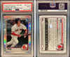 2020 Bowman Chrome Jarren Duran #BCP-144 Prospects Refractor /499 Boston Red Sox PSA 9 front and back of card