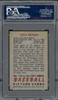 1951 Bowman Steve Gromek #115 Cleveland Indians PSA 7 back of card