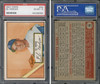 1952 Topps Gil Hodges #36 Brooklyn Dodgers Red Back PSA 6 front and back of card