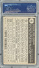 1952 Topps Don Mueller #52 New York Giants Black Back PSA 4 back of card