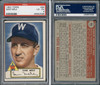 1952 Topps Sam Mele #94 Washington Senators PSA 4 front and back of card