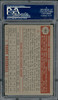 1952 Topps Bill Kennedy #102 Chicago White Sox PSA 4 back of card