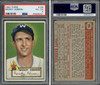 1952 Topps Mickey Vernon #106 Washington Senators PSA 4 front and back of card