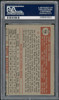 1952 Topps Carl Scheib #116 Philadelphia Athletics PSA 5 (MC) back of card
