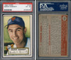 1952 Topps Monte Kennedy #124 New York Giants PSA 4 front and back of card