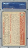 1952 Topps Bill Rigney #125 New York Giants PSA 4 back of card