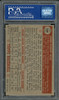 1952 Topps Johnny Mize #129 New York Yankees PSA 6 back of card