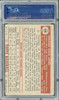 1952 Topps Sheldon Jones #130 New York Giants PSA 4 back of card
