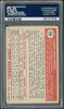 1952 Topps Joe Tipton #134 Philadelphia Athletics PSA 4 back of card