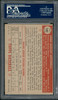 1952 Topps John Antonelli #140 Boston Braves PSA 4 back of card