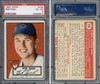 1952 Topps Bob Rush #153 Chicago Cubs PSA 4 front and back of card