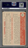 1952 Topps Joe Muir #154 Pittsburgh Pirates RC PSA 4 back of card