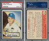 1952 Topps Frank Overmire #155 New York Yankees PSA 5 front and back of card