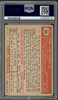 1952 Topps Owen Friend #160 St. Louis Browns PSA 4.5 back of card