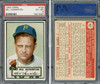 1952 Topps Bill Howerton #167 Pittsburgh Pirates PSA 6 front and back of card