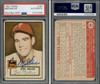1952 Topps Bob Miller #187 Philadelphia Phillies PSA/DNA Authentic Autograph front and back of card
