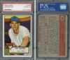 1952 Topps Joe Hatten #194 Chicago Cubs PSA 4 front and back of card